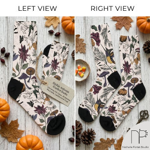 Gruseliger Kolibri-Garten Socken