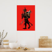 Gruseliger Krampus Poster (Küche)
