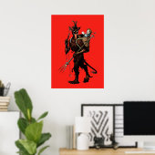 Gruseliger Krampus Poster (Heimbüro)