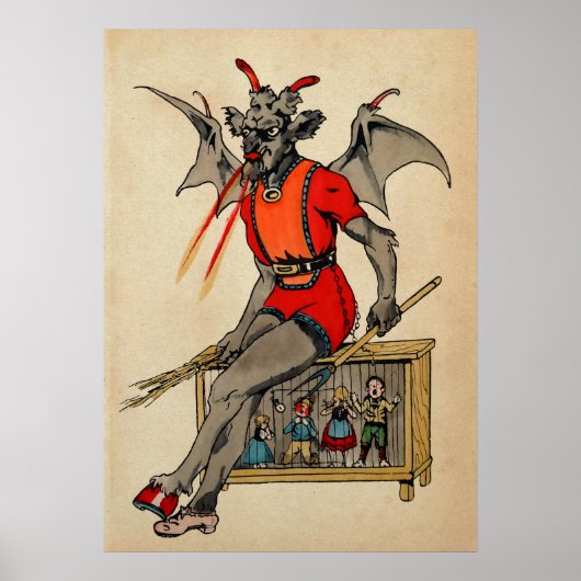 Gruseliger Krampus Poster (Vorne)