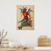Gruseliger Krampus Poster (Küche)