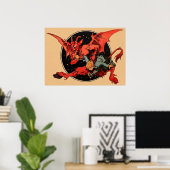 Gruseliger Krampus Poster (Heimbüro)