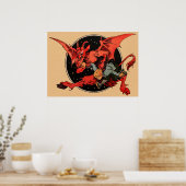 Gruseliger Krampus Poster (Küche)