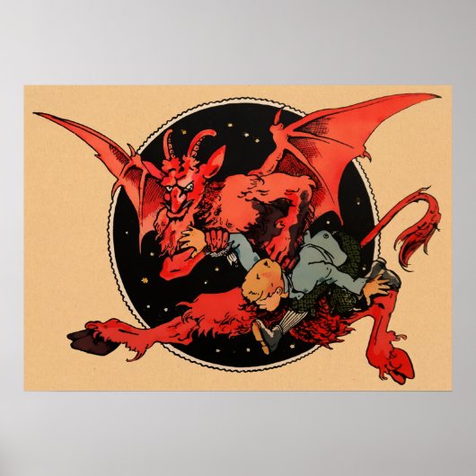 Gruseliger Krampus Poster (Vorne)