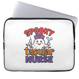 Gruseliger Krankenpfleger Halloween-Geist Shirt De Laptopschutzhülle