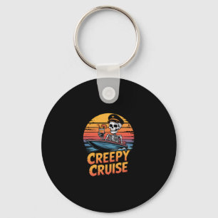 Gruseliger Kreuzfahrt Retro Stingray Halloween Url Schlüsselanhänger
