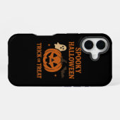 Gruseliger Kürbis Halloween-Süßigkeiten oder Saure iPhone 16 Hülle (Rückseite (Horizontal))