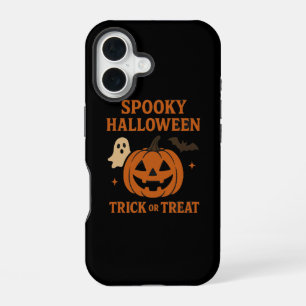 Gruseliger Kürbis Halloween-Süßigkeiten oder Saure iPhone 16 Hülle