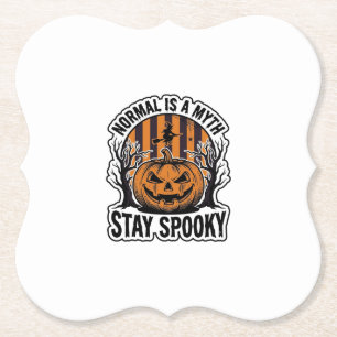 Gruseliger Kürbis Hexe Vintage-Stich Halloween S Untersetzer