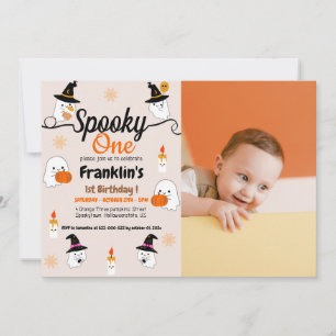 Gruseliger Kürbis Kinder Halloween Geburtstagsfeie Einladung