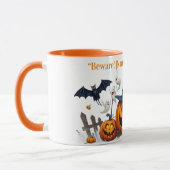 Gruseliger Kürbis-Magie-Mug Tasse (Links)