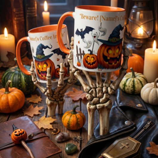 Gruseliger Kürbis-Magie-Mug Tasse