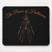 Gruseliger Kürbis-Sheriff-Cowboy Jack-o'-Lantern G Mousepad (Vorne)
