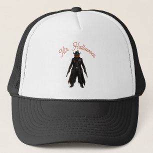 Gruseliger Kürbis Sheriff Cowboy Jack-o'-Lantern G Truckerkappe