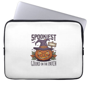 Gruseliger Kürbis-Shirt Vintage-Gravur Halloween-T Laptopschutzhülle