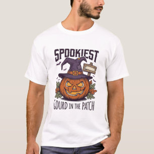 Gruseliger Kürbis-Shirt Vintage-Gravur Halloween-T T-Shirt