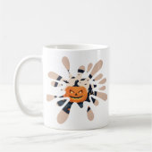 Gruseliger Kürbis-Splash-Halloween-Becher Kaffeetasse (Links)