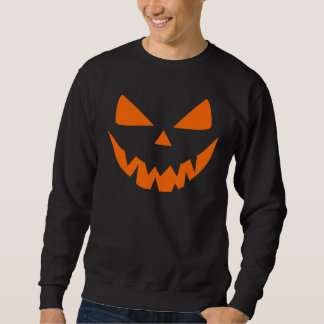 Gruseliger Kürbiskopf Halloween Jack O Lantern Sweatshirt