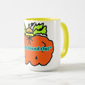 Gruseliger Kürbislutscher Tasse (VorderseiteRechts)