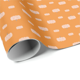 Gruseliger Kürbismuster-Wrap-Papier Geschenkpapier