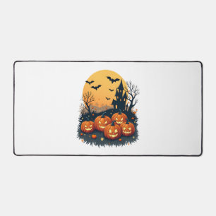 Gruseliger Kürbispatch � Retro-Halloween-Shirt Schreibtischunterlage