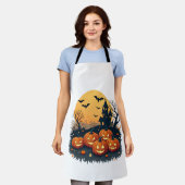Gruseliger Kürbispatch � Retro-Halloween-Shirt Schürze (Getragen)