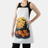 Gruseliger Kürbispatch � Retro-Halloween-Shirt Schürze (InSitu)