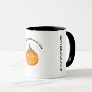 Gruseliger Kürbistassenbecher Tasse