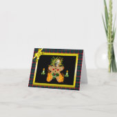 Gruseliger Lebkuchen-Mann Feiertagskarte (Vorderseite)