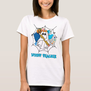 Gruseliger Lehrer Halloween-Geist Bleistift T-Shirt