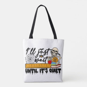 Gruseliger Lehrer Halloween-Tasche Tasche