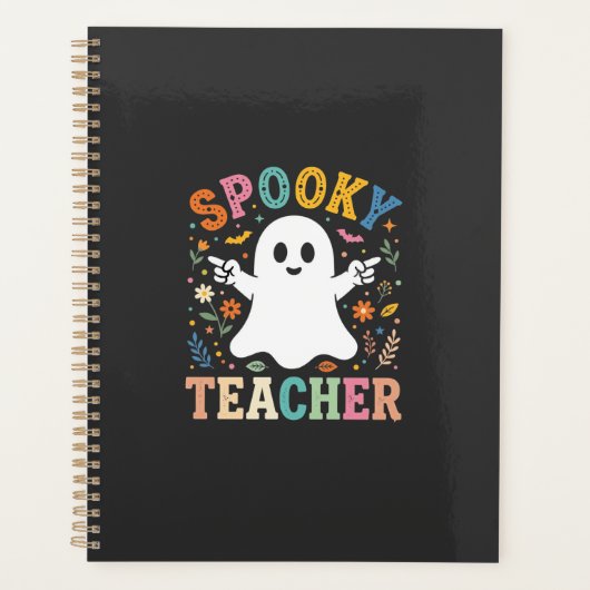 Gruseliger Lehrer Süßer Geist Halloween-Design_1 Planer (Vorderseite)