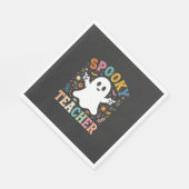 Gruseliger Lehrer Süßer Geist Halloween Design_1 Serviette (Ecke)