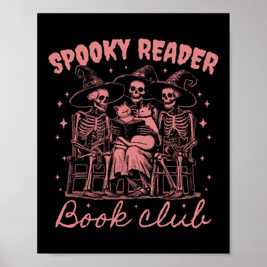 Gruseliger Leser Buchclub D Rot Poster (Vorne)
