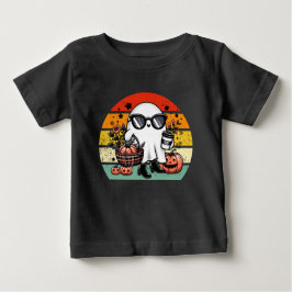 Gruseliger lustiger Halloween-Geist Casual   Baby T-shirt