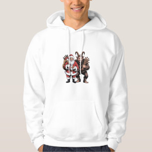 Gruseliger lustiger Horror-Weihnachtsmann Krampus Hoodie