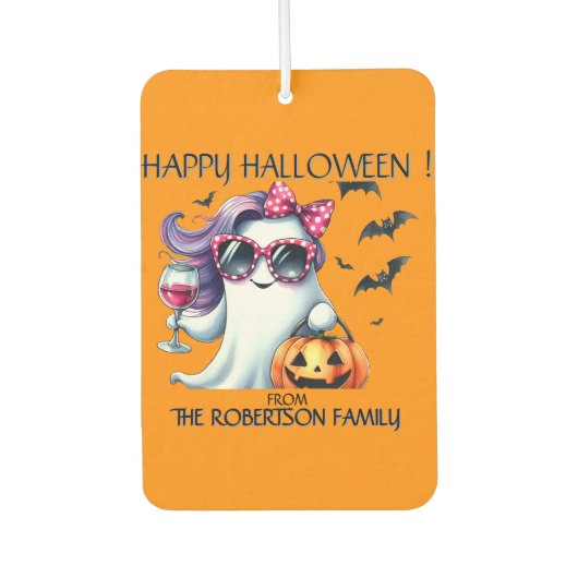 Gruseliger Mädchen-Geist Halloween  Autolufterfrischer (Vorderseite)