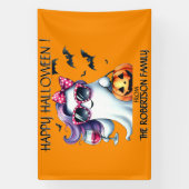 Gruseliger Mädchen-Geist Halloween  Banner (Vertikal)
