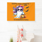 Gruseliger Mädchen-Geist Halloween  Banner (InSitu)