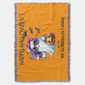 Gruseliger Mädchen-Geist Halloween Decke (Vorderseite Vertikal)