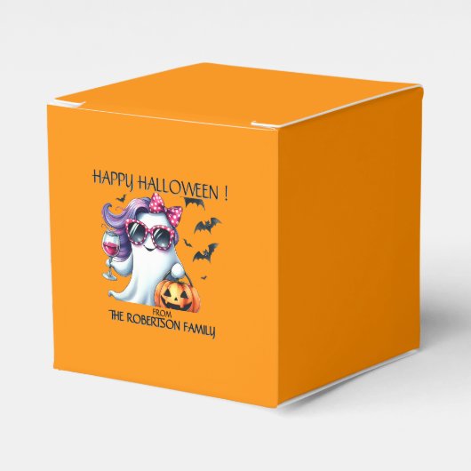Gruseliger Mädchen-Geist Halloween Geschenkschachtel (Vorderseite)
