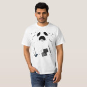 Gruseliger minimalistischer Geist Halloween T-Shirt (Vorne ganz)