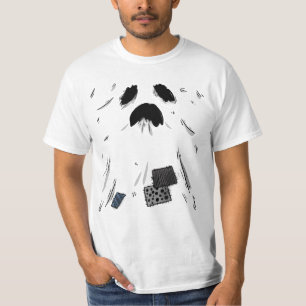 Gruseliger minimalistischer Geist Halloween T-Shirt