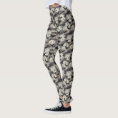 Gruseliger Mond-Fledermaus-Muster-Halloween-Leggin Leggings (Links)