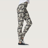 Gruseliger Mond-Fledermaus-Muster-Halloween-Leggin Leggings (Rechts)