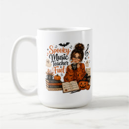 Gruseliger Musiklehrer-Treibstoff Halloween-Großer Kaffeetasse