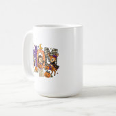 Gruseliger Mutter-Buchstabenblock Kaffeetasse (Vorderseite Links)