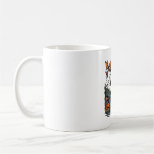 Gruseliger Nacht-Kürbiskopf-Monster-Laternenfriedh Kaffeetasse