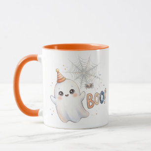 Gruseliger niedlicher kleiner Geist. Buh! Tasse