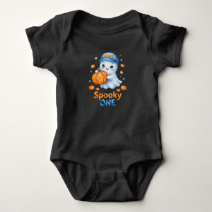 Gruseliger ONE Baby Sweatshirt Schwarz - Geist Hal Strampler